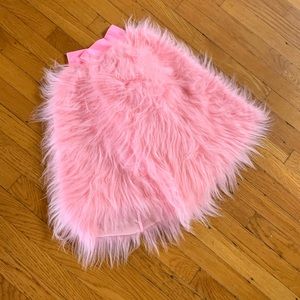 Funki-b clothing long pile faux fur pink fluffies PLUS size